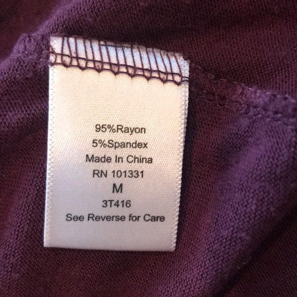 Maroon 3/4 sleeve t-shirt - Picture 2 of 2